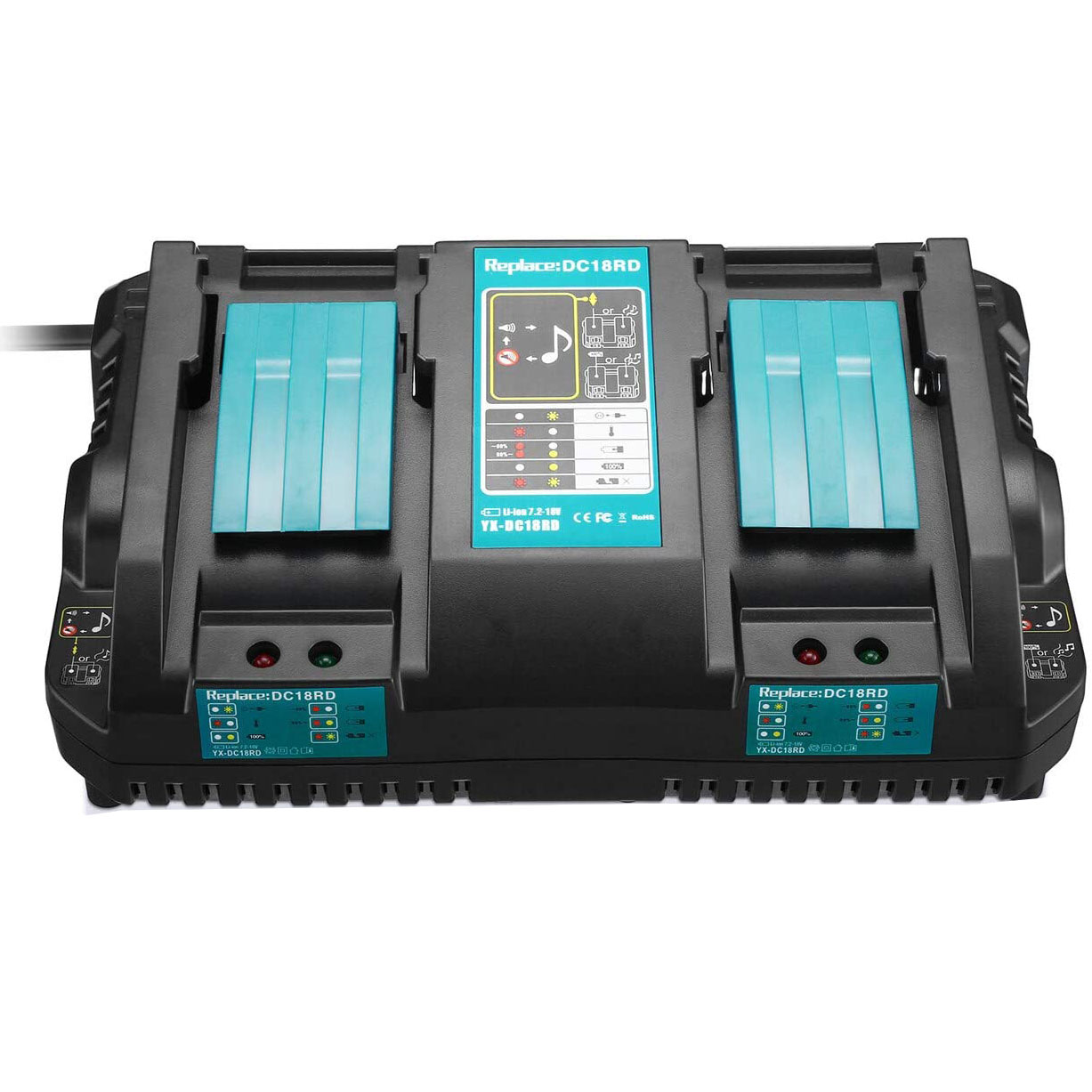 Зарубежная доставка dc18rd для makita makitas 18v vanon зарядное устройство
