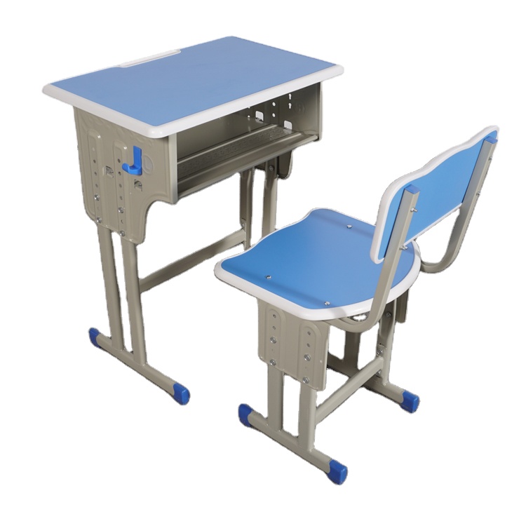 Hot sale Cheap Classroom Single Desk And Chair adjustable kids desk and chair