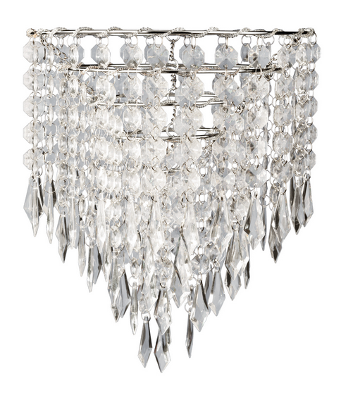 DIY modern polished nickel crystal and metal lampshade good decoration for any different kinds of rooms