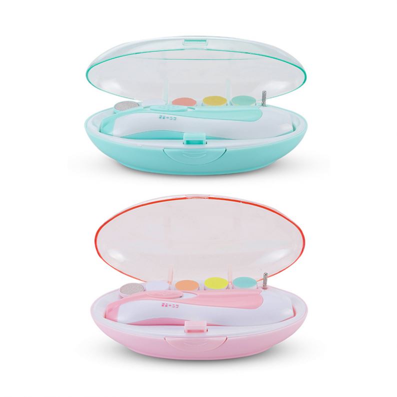Electric Baby Nail Trimmer - Safe Toenail and Fingernails Care Trim with LED Light for Infant Toddlers Kids Adults