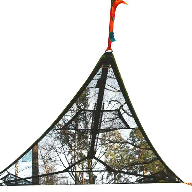 Outdoor camping 2-3 person portable triangle nylon lightweight hammocks