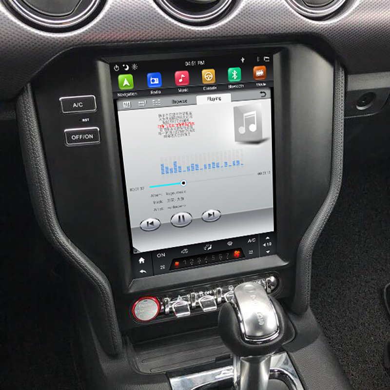 KANOR Android 9,0 PX6 4G RAM Tesla стиль 12,1 "сенсорный экран для Ford Mustang 2015 2016 2017 2018 gps навигации головное устройство