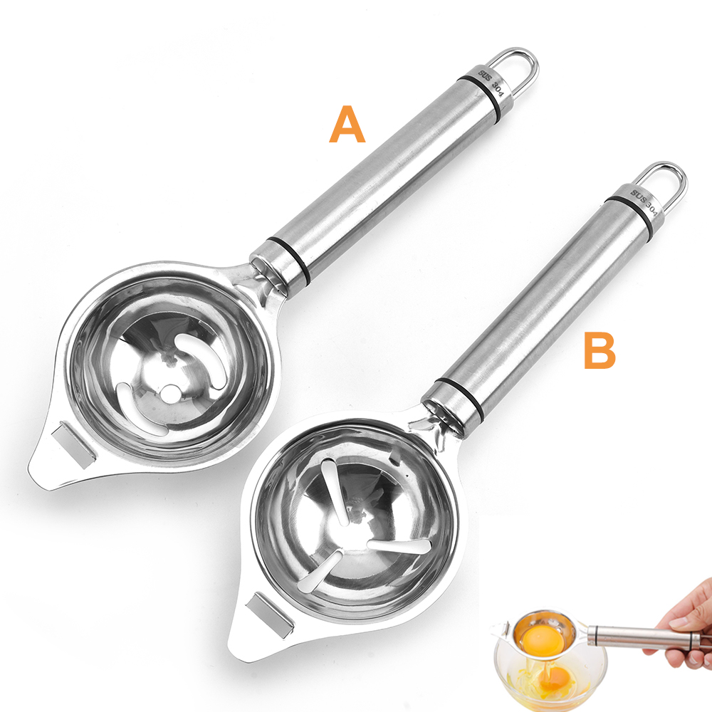 304 Stainless Steel Egg White Separator Yolk Remover Egg Divider Egg Filter