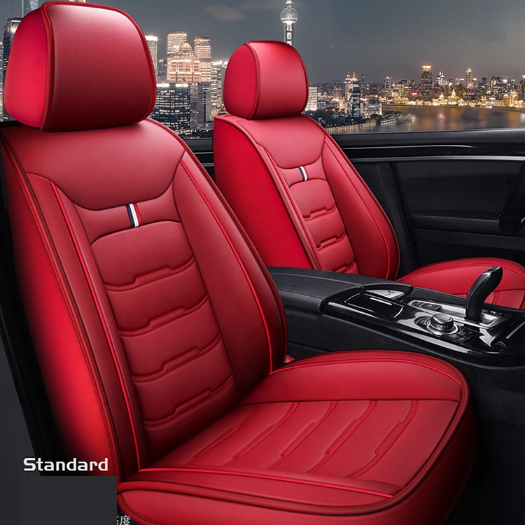 hot selling PU Modern Business universal Car Interior Accessories full set 5pcs car seats cover