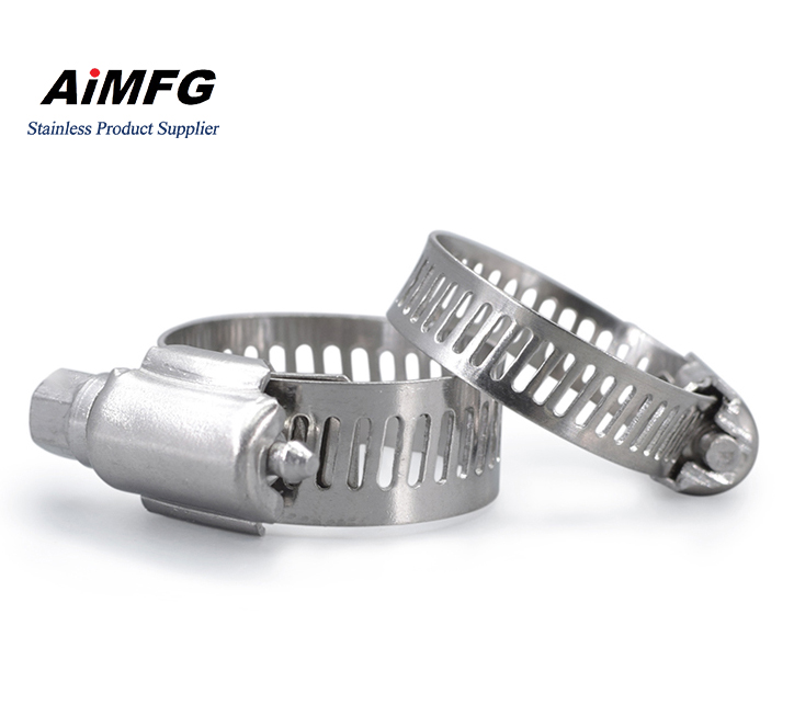 Pipe Clamp 3/4 Hose Clamps Stainless Steel ss316 Gas Hose Clamp American Type Worm Drive Hose Clip