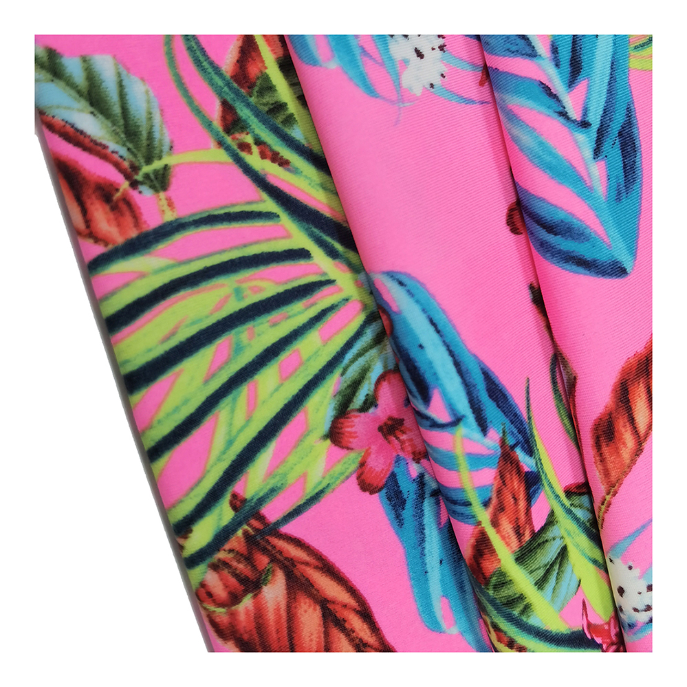 Custom Design Nylon Soft 4 Way Stretch Spandex Digital Print Matte Fabric