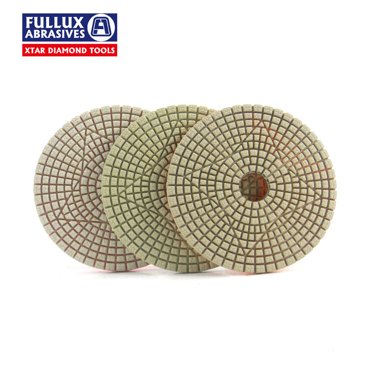 Fullux 1-3 # Грит мокрый шлифовальный гранит алмаз 100 мм с полировальной подложкой комплекты для мраморного пола комень очистка машина