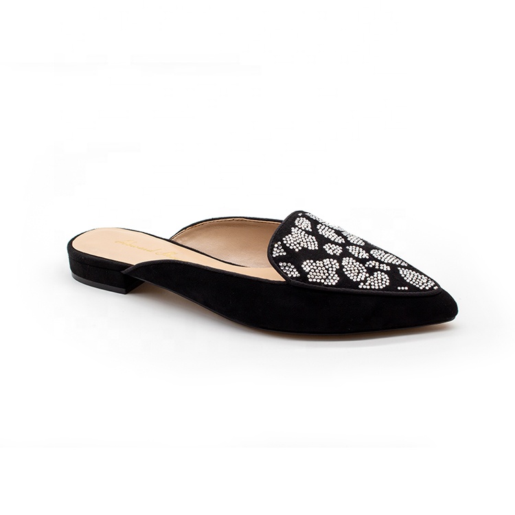 Women summer fashion slingback flat slipper shoes lady mules slipper shoes