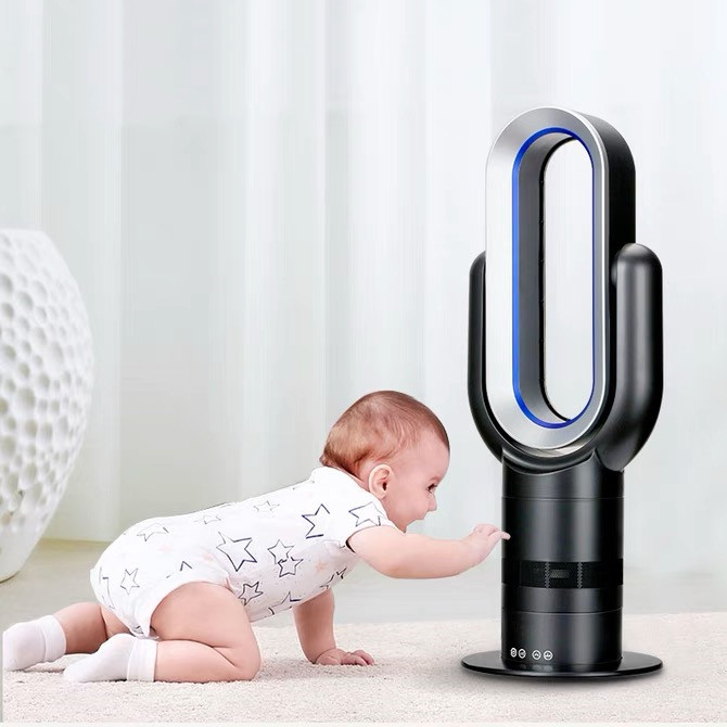 26 inches Modern Design Fast heating Electric Heaters PTC Ceramic Thermostatic controlled Anti- fire ABS Room Desktop Fan Heater