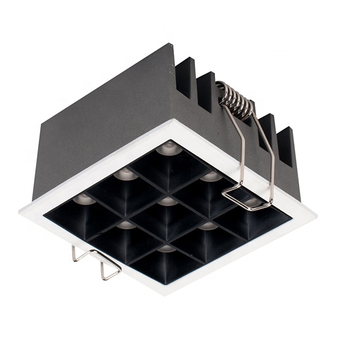 Deep anti glare design black white dimmable 3w 5w 8w 10w 15w 20w trimless led linear downlight
