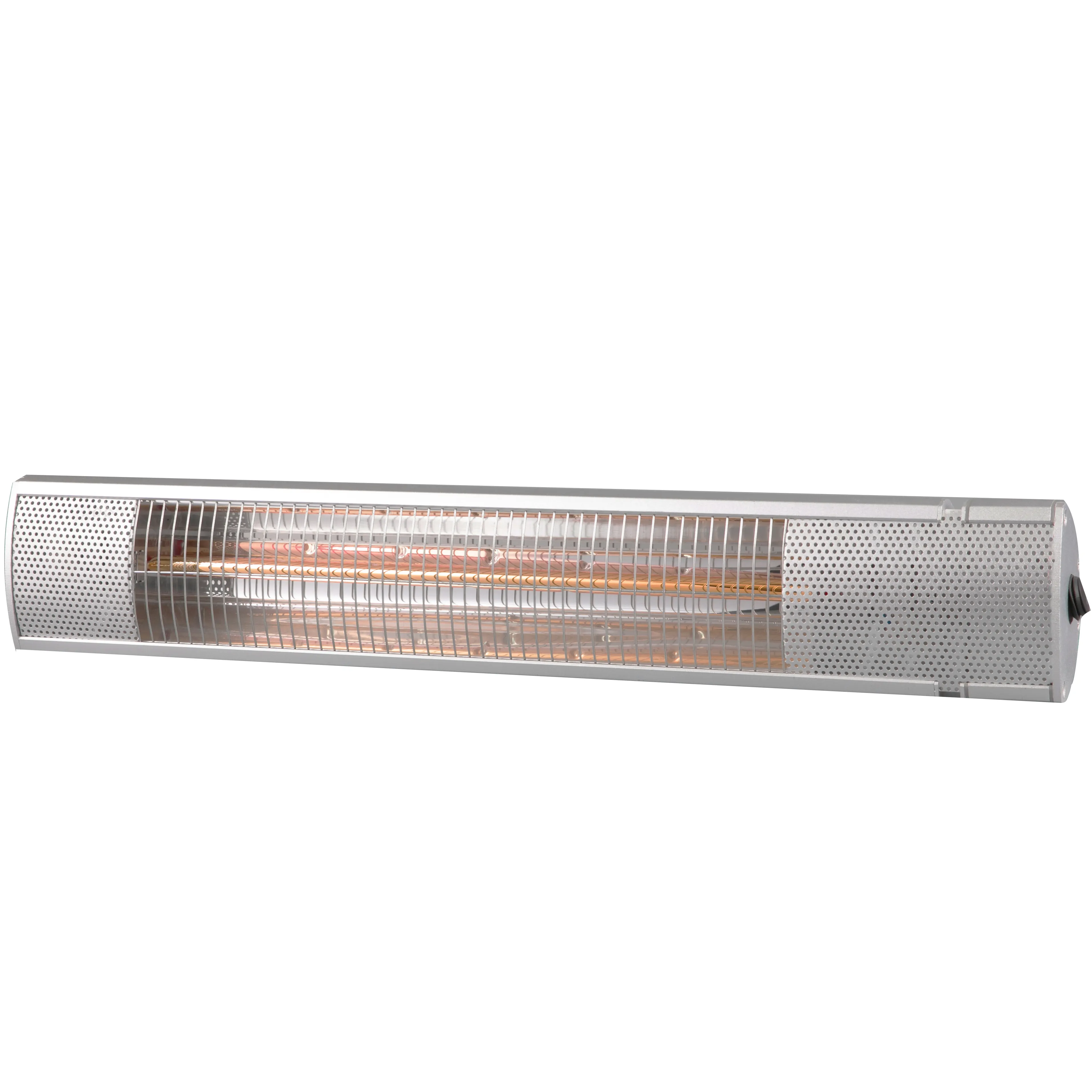 v-mart hot selling electric golden tube patio heaters with stand with remote with stainless steel