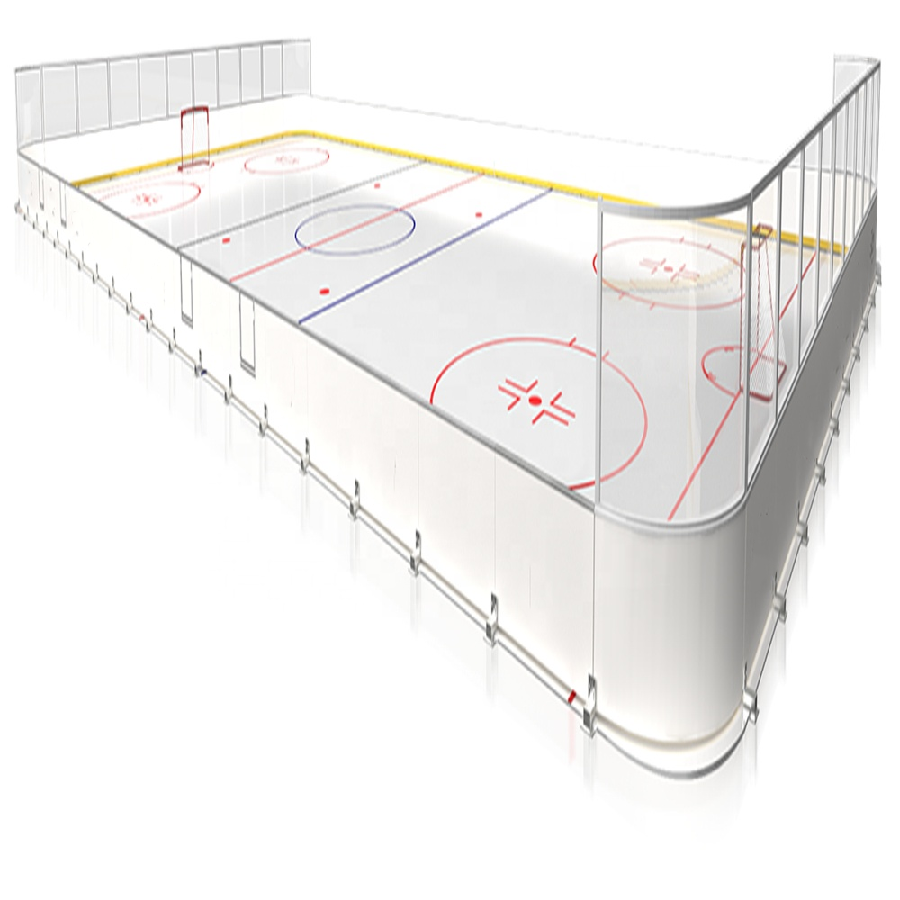 Customized Impact Resistance 15mm Synthetic Ice Rink Plastic Skating Panel