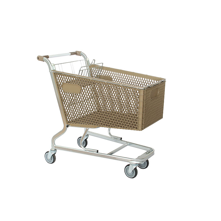 Wholesale Shopping Cart With Handle Cover, Supermarket Folding Shopping Cart