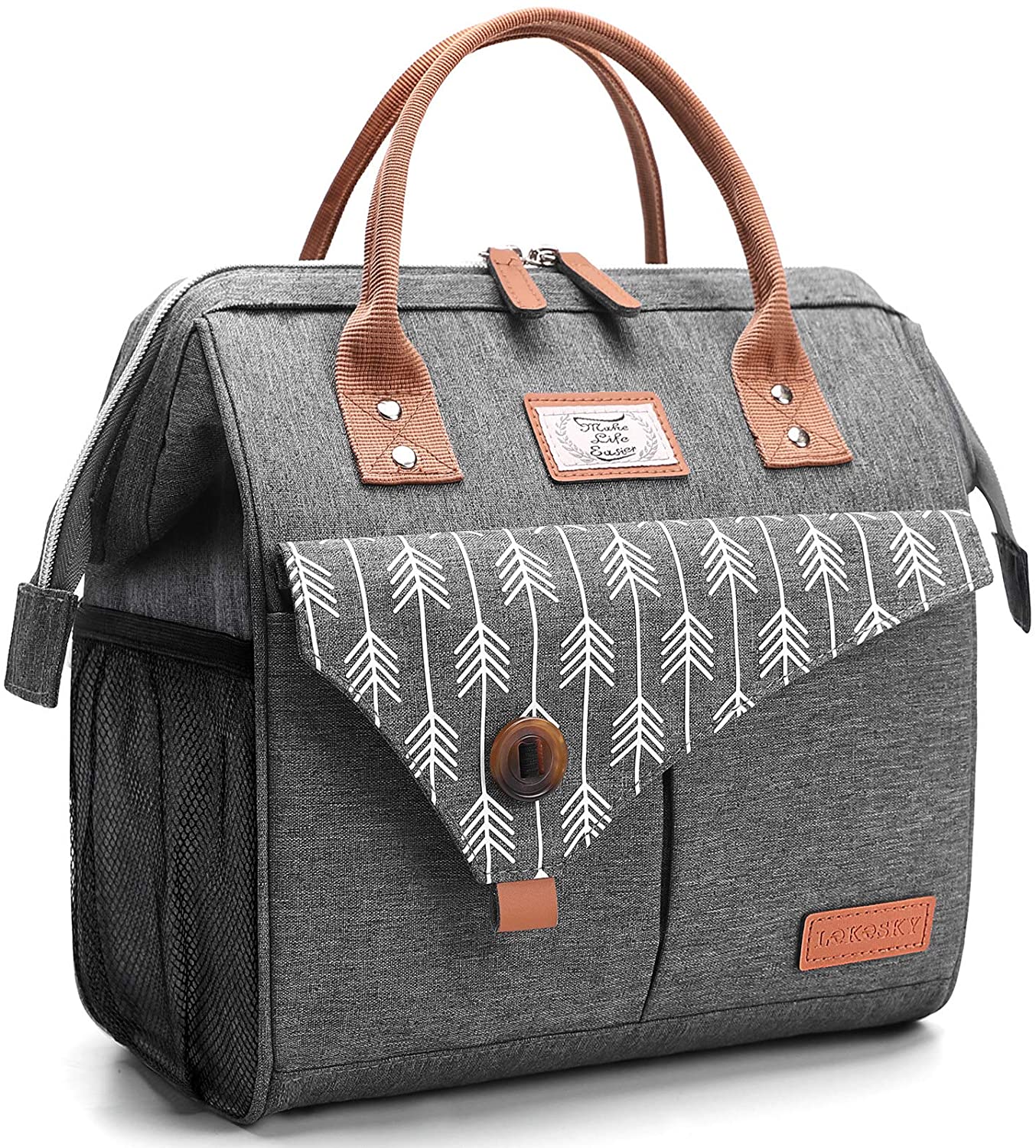 Women's Cooler Lunch Thermal Bag for Work Excursions Shopping Picnic cooler bag