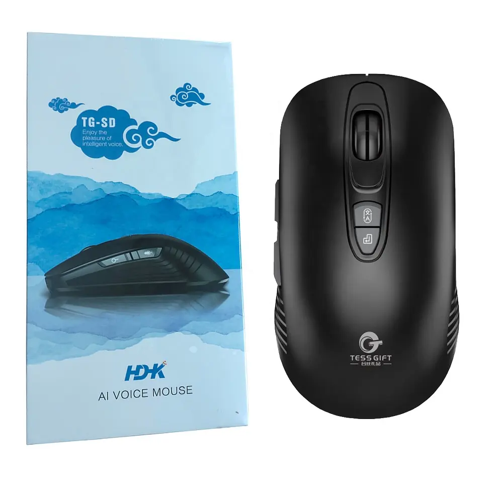 New arrivals 2021 Tess Gift Ai Voice Smart Mouse Typing 110 languages Translate 2.4GHz Wireless Mouse for Tablet Laptop Computer