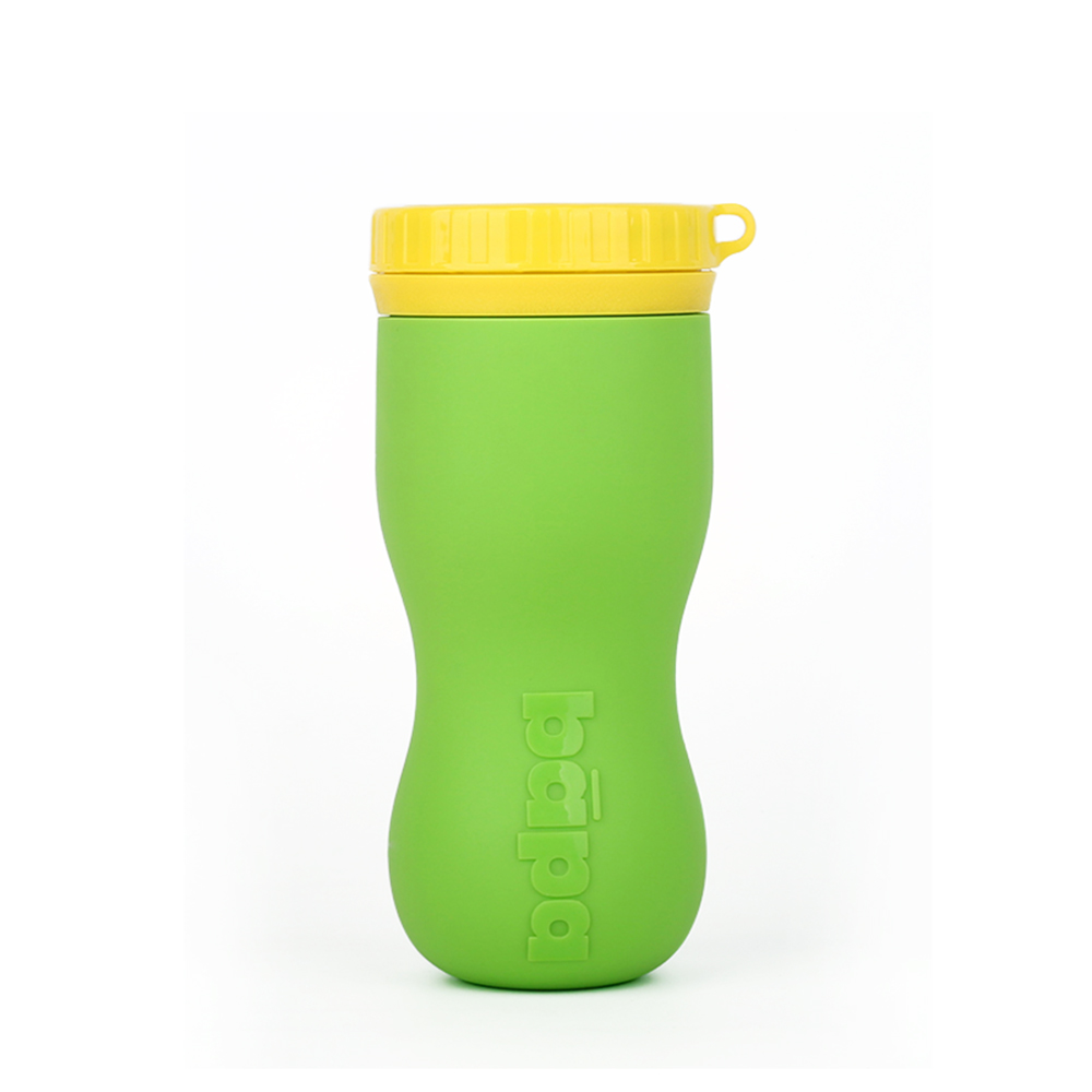2021 New BPA free Product Collapsible Reusable Coffee Cup Silicone Folding Cup With Lid