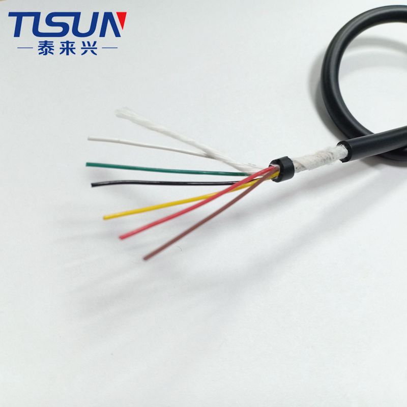 PUR-YY 30AWG 6C гибкий кабель управления 6 ядра с PUR внешняя оболочка