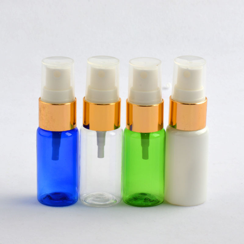 Wholesale Empty 15ml PET bottle with aluminum mist sprayer