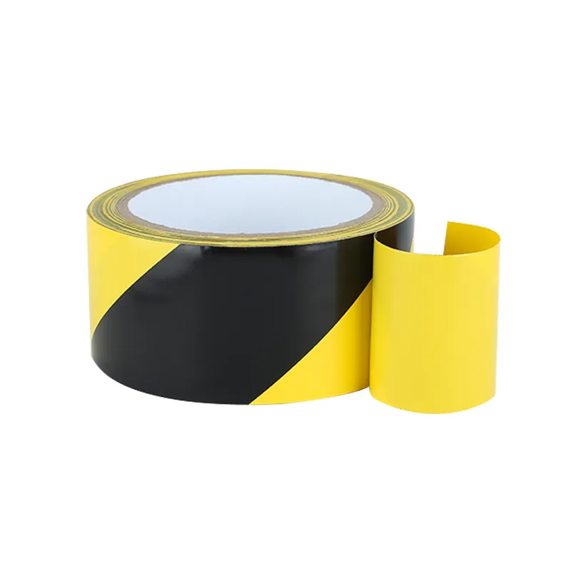 Yellow Black Hazard Safety Striped Barricade Caution Tape Floor Warning Tape for Quarantine Danger Construction