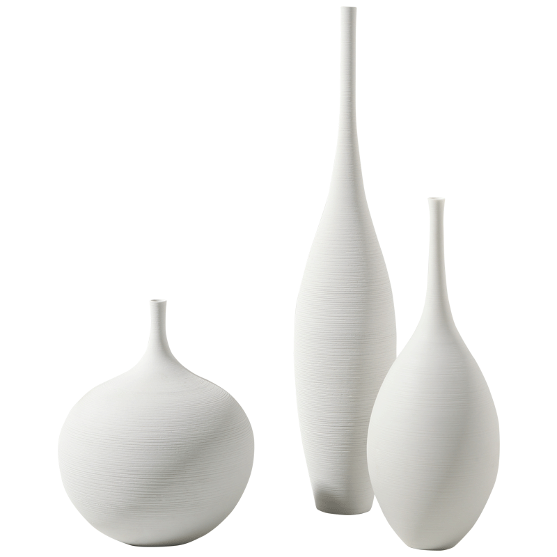 Modern Minimalist Handmade Art Vase Ceramic Ornaments Living Room Model Home Decoration Simple Nordic Style High-Quality Luxury