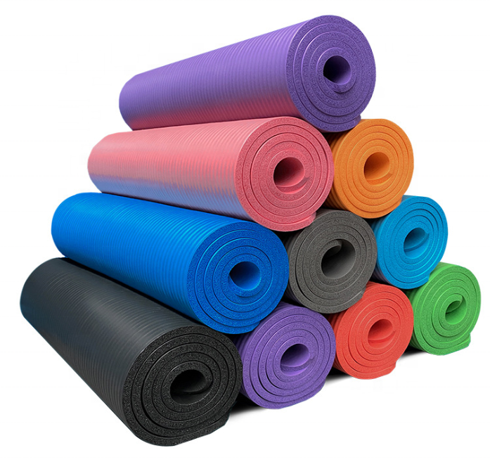8-20mm Custom Thick NBR Foam Fitness Exercise Yoga Mat with Carrier Strap Eco Friendly TPE/PVC/EVA/NBR Yoga Mat