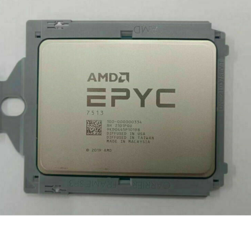 Процессор AMD EPYC 7513, 32 ядра, 64 потока, 2,6 ГГц до 3,65 ГГц, 200 Вт, SP3