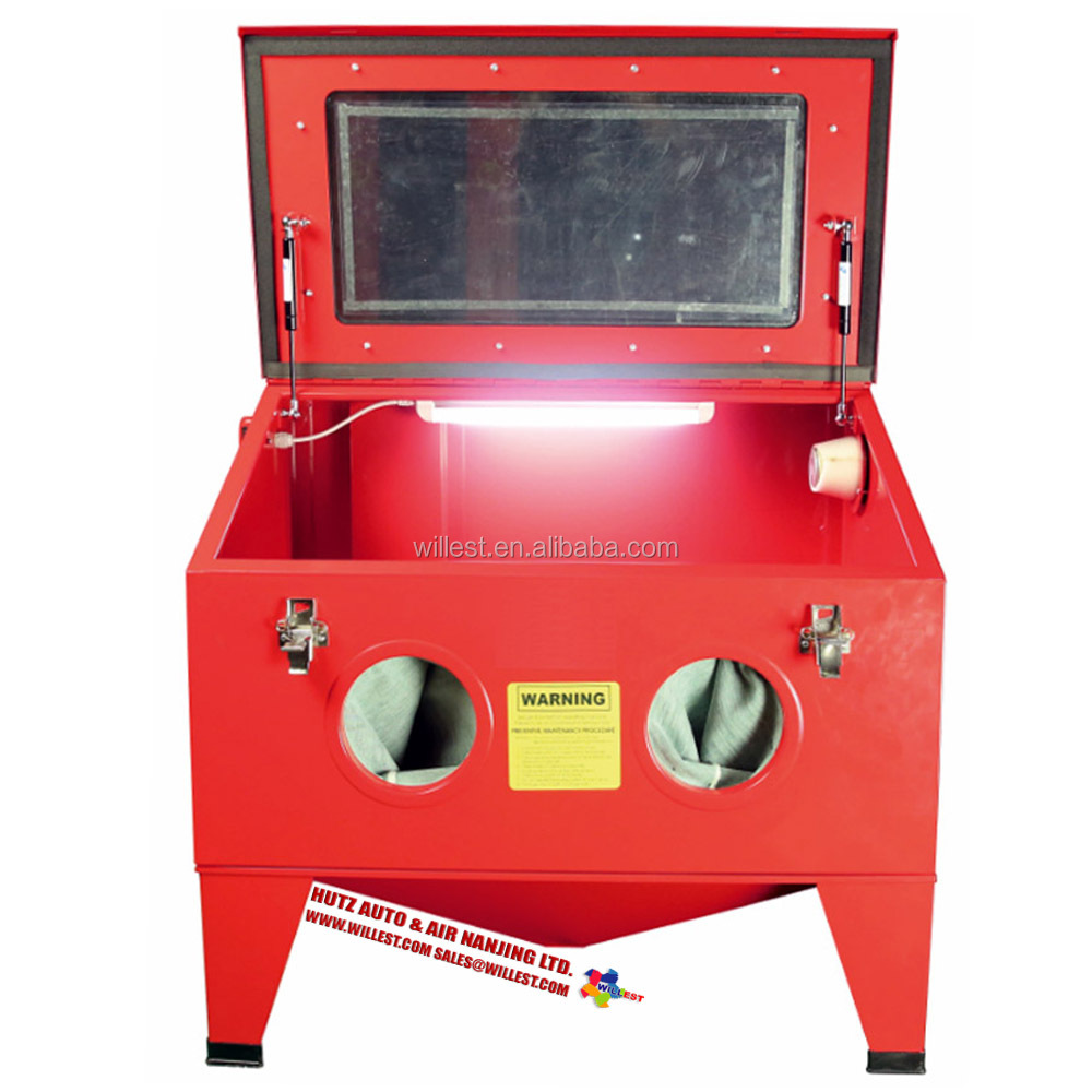 WILLEST Industrial Pressure Sand Blasting 190L Benchtop Cabinet SB190B01