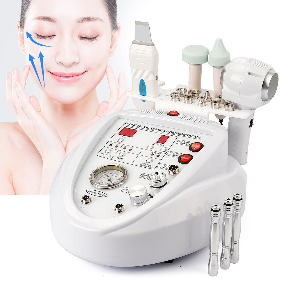 Diamond Peeling Dermabrasion Skin Scrubber Microcurrent Face Lift Machine Facial Care Salon Equipment