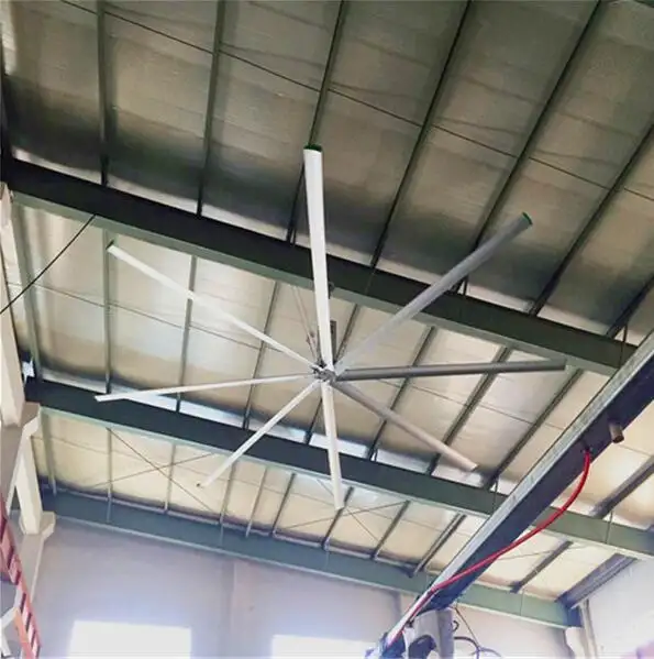 Factory Workshop 6.6 Meter 22FT Hvls Big Industrial Fan Ceiling Fan Ventilation