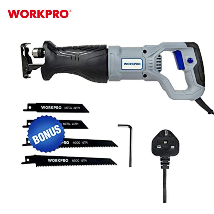 WORKPRO переменная скорость сабельная пила с 4 лезвиями W125018