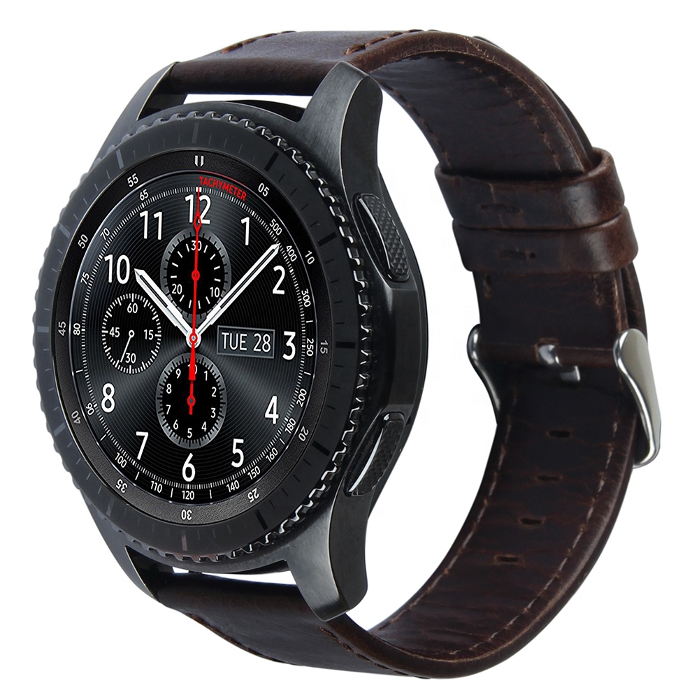 Ремешок из натуральной кожи для Samsung Gear S3 Frontier/Classic, 20 мм 22 мм