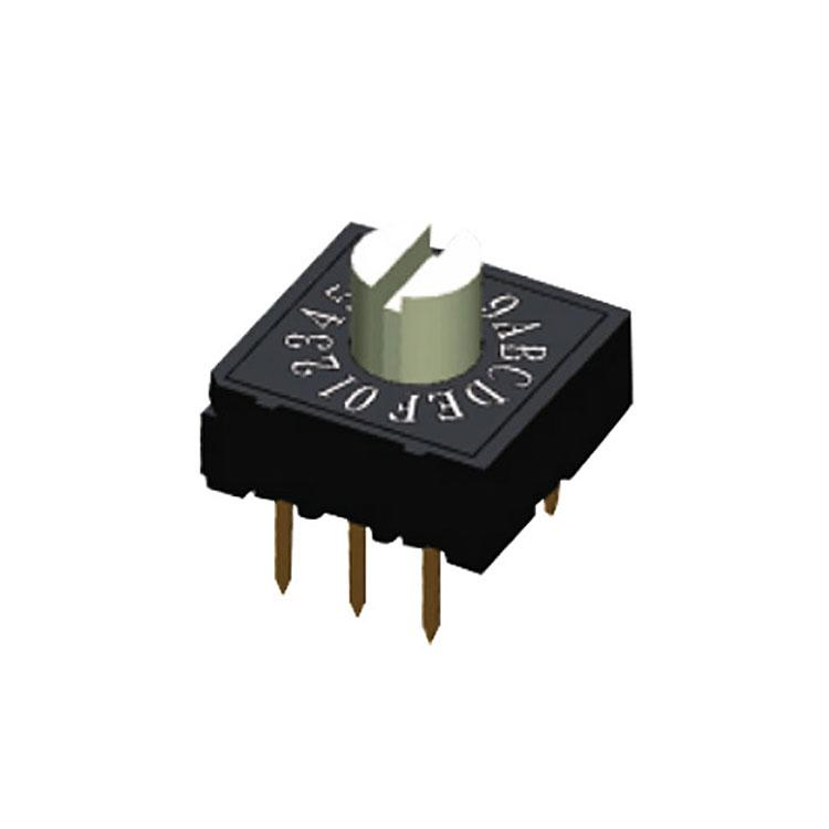 25mA 24VDC на возраст 1, 2, 3, 4, 5, 6, 7, 8, 9, 10, 11, 12, полюс SMD правый угол PCD кодирования 4x1 3x2 3X3 Тип 8 10 16 позиционный dip-поворотный переключатель код