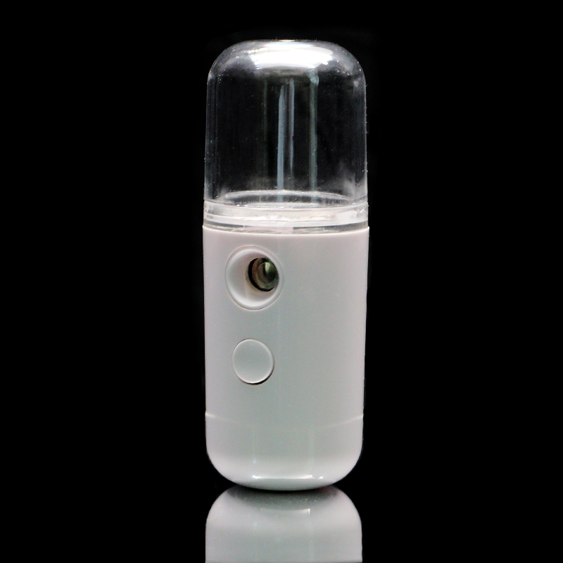 2020 New Product USB Recharge Mini Nano Mist Sprayer 3 in 1 30Ml Smart Facial Steamer Mini Humidifier with Led Light