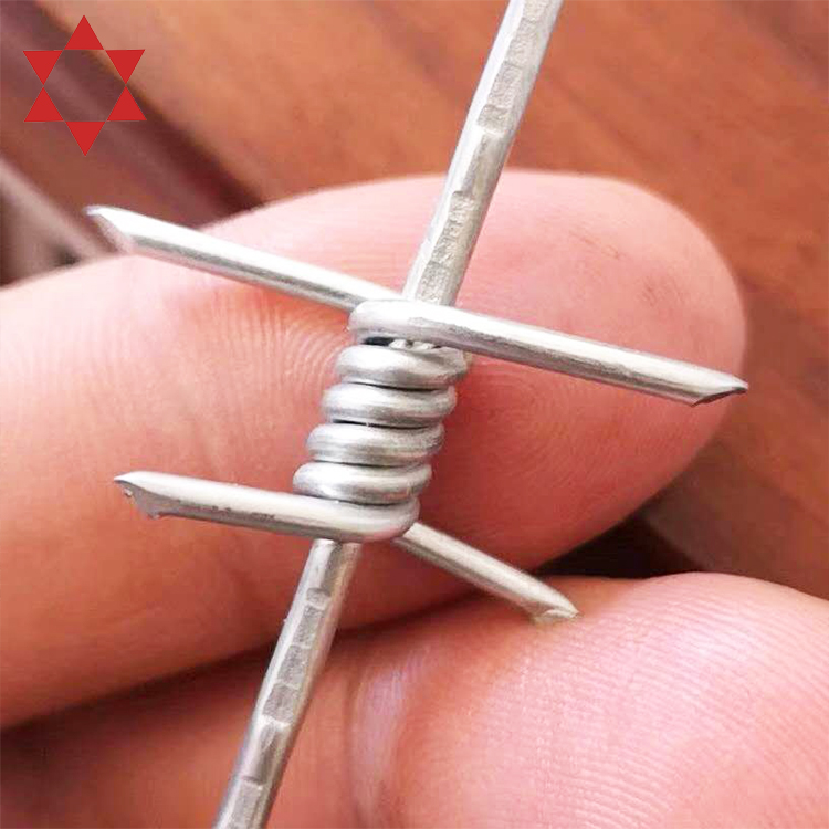Barbed Wire Price Barbed Wire 2.5Mm Hot Dipping Galvanized Barbed Wire On Fence