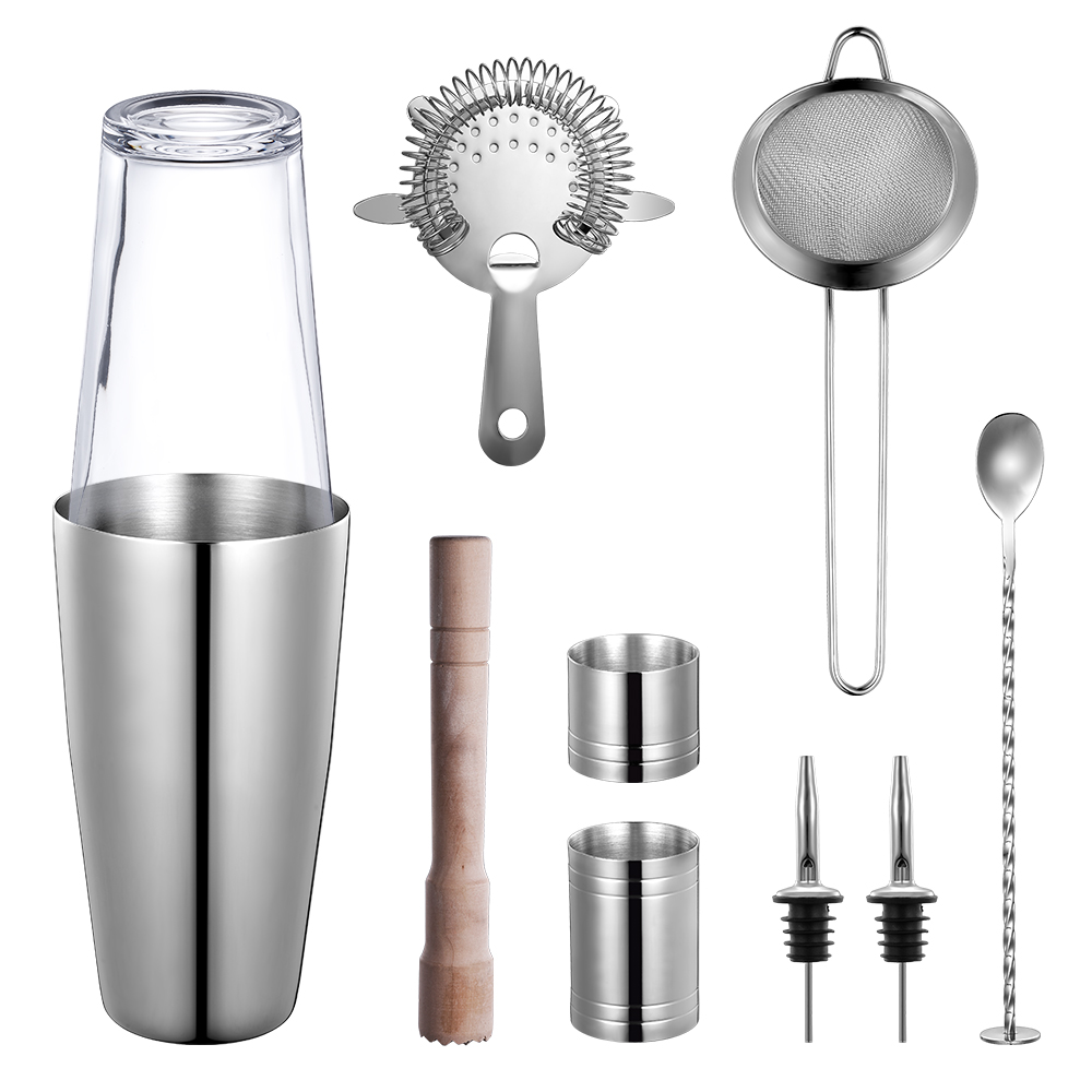 Wholesale Professional Bar Set Bartender Tool Set Premium Cocktail Shaker Set Bartender Kit