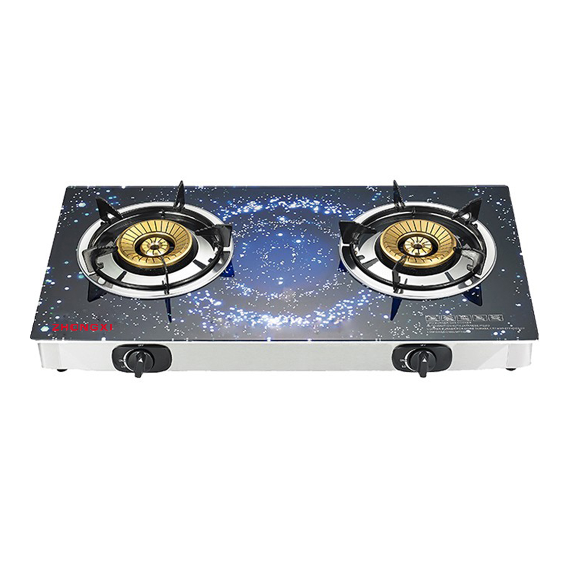 Top Cover Tempered Table Two Tempered Glass Gas Stove