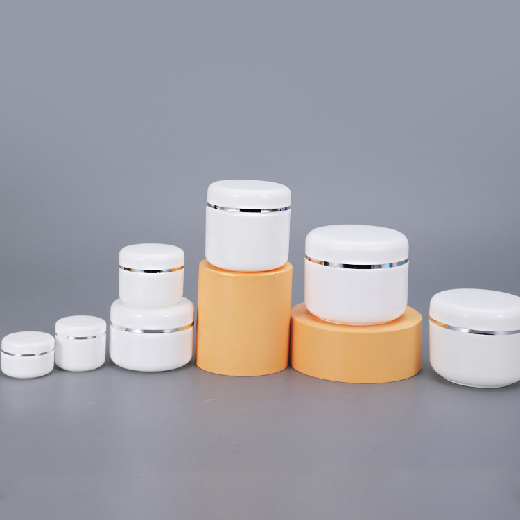 20ml 30ml 100ml 150ml 200ml 250ml white plastic PP jar for cosmetic body scrub body cream face mask