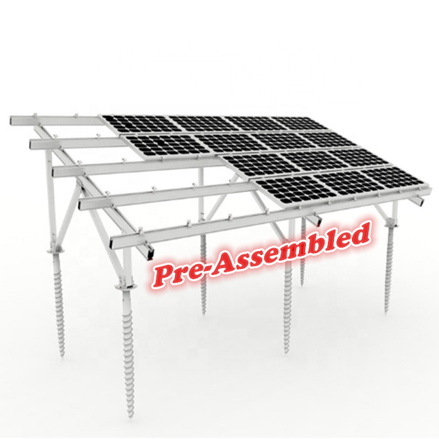 on grid 30 kw solar sistem Bracket hydrogene energy storage Structure camper generator solar Holder for Ground Mount Z6