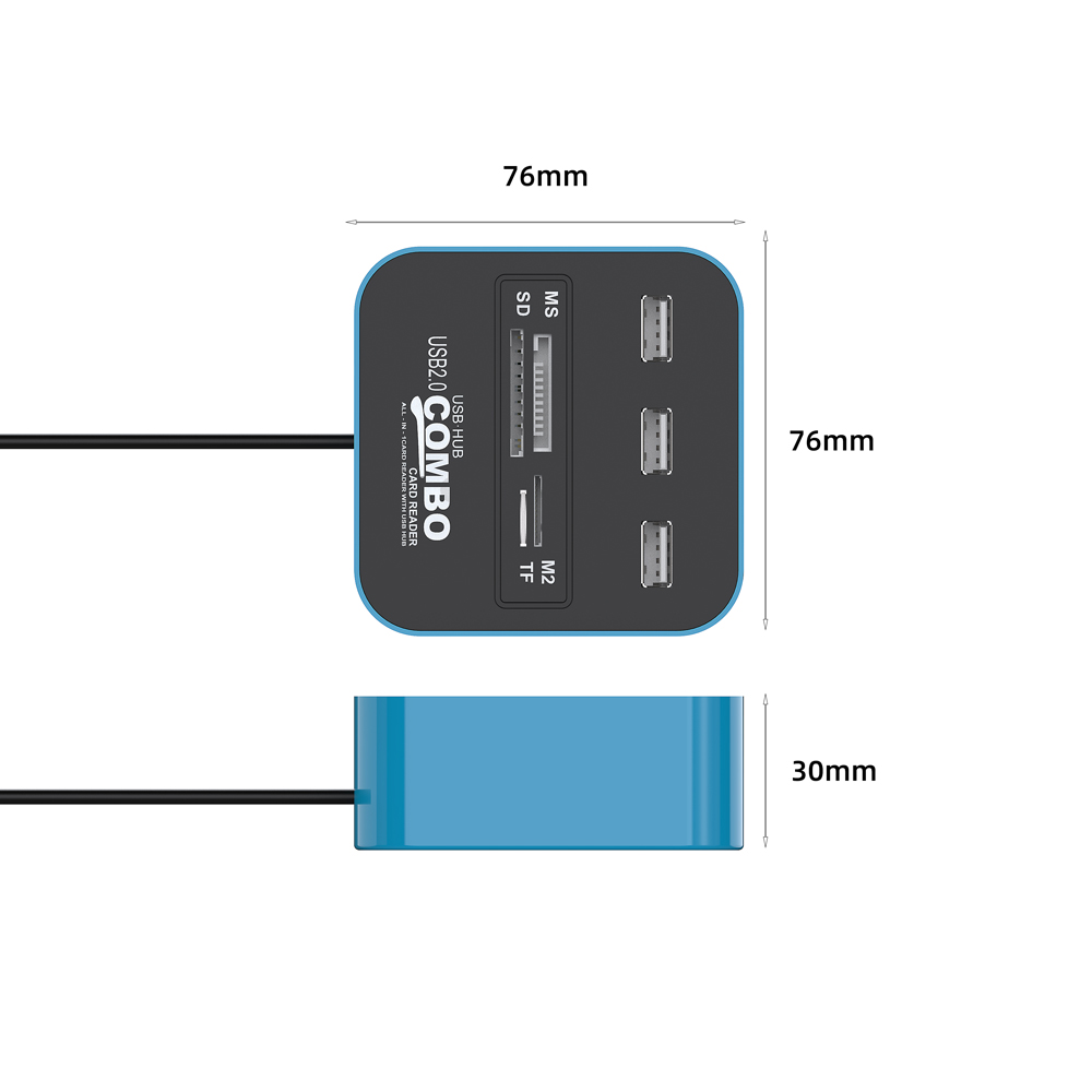 2 в 1 4 порта usb 2,0 высокоскоростной концентратор с кардридером зарядное устройство usb концентратор