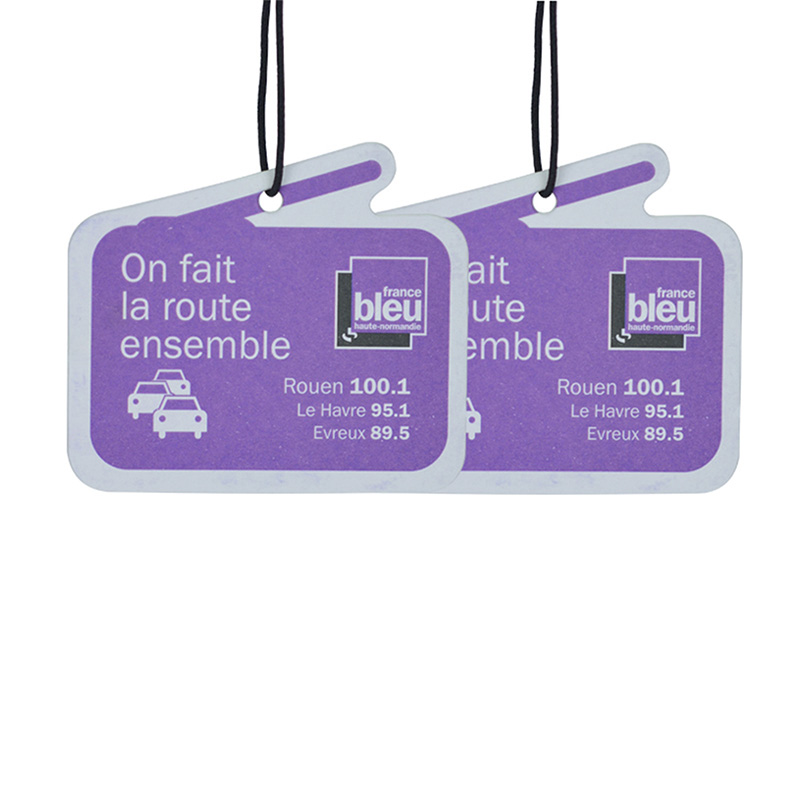 Factory Custom Promotional Price Sublimation Absorbent Paper Car Hanging Air Fresheners