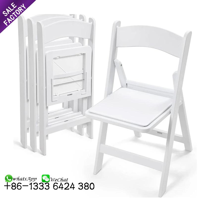 Custom Wedding Hall Furniture Wimbledon Chair Resin Outdoor Plastic Folding Party Foldable Chairs For Events