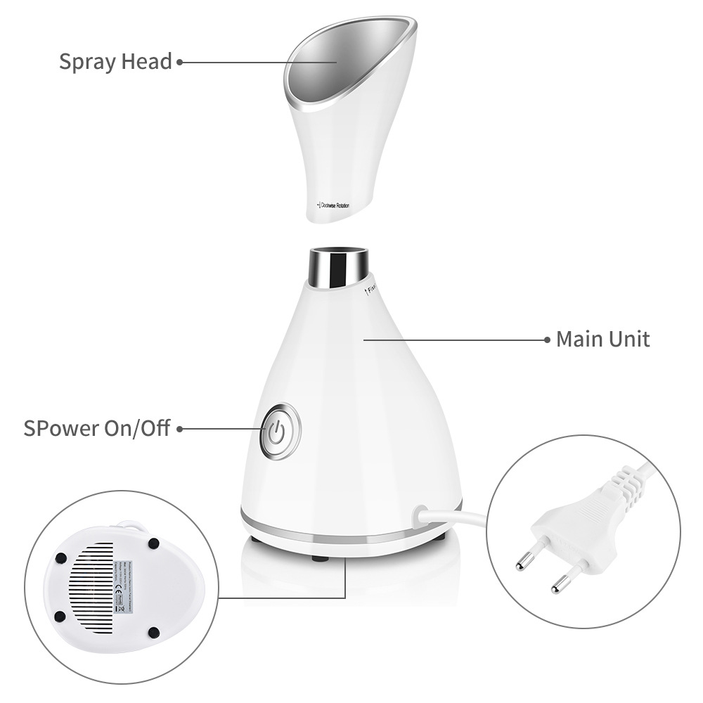 Professional OEM Spa Herbal Machine Mini Nano Ionic Charge Face Steamer Facial