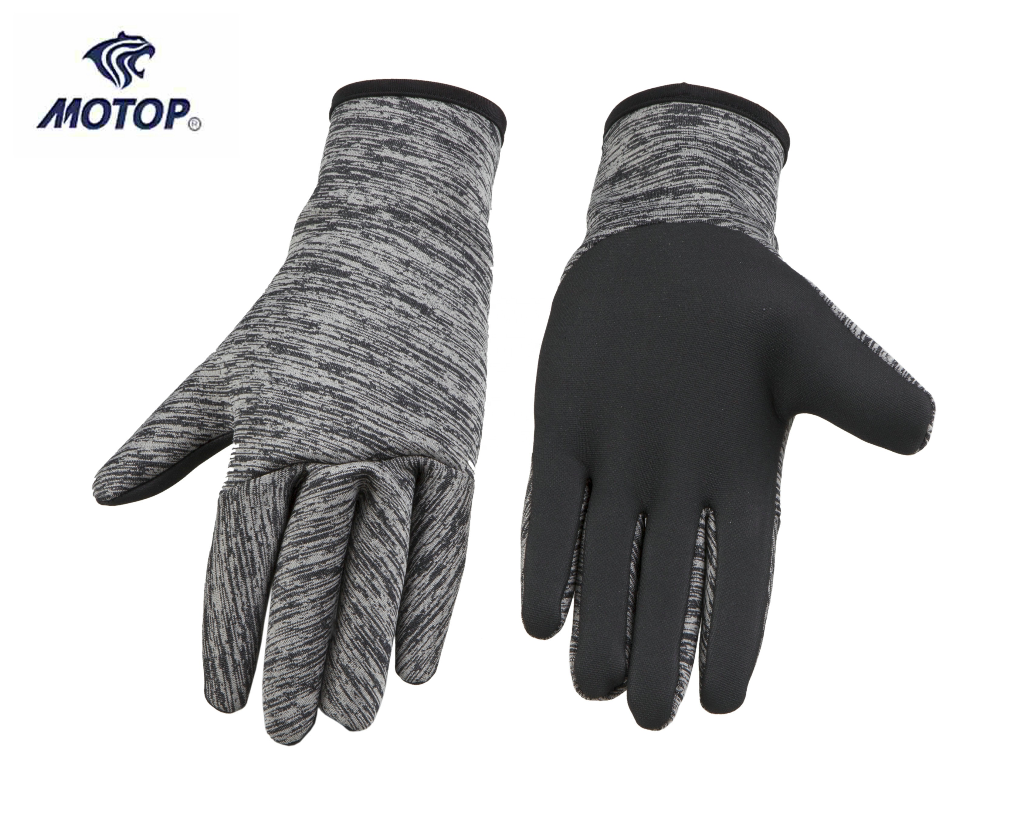 2021 New Arrival Waterproof melange color Neoprene Fishing Glove in Winter