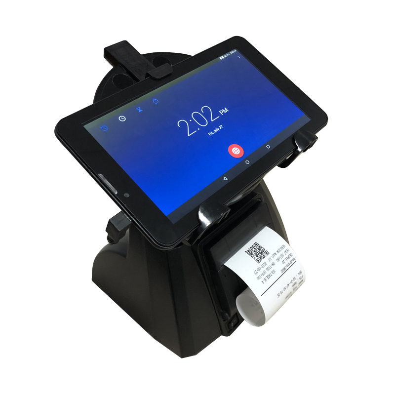 POS-система 7 -11 дюймов, Android, с подставкой для планшета, все в одном, портативный POS-аппарат 58 мм TC2200H с QR-принтером для кассового аппарата