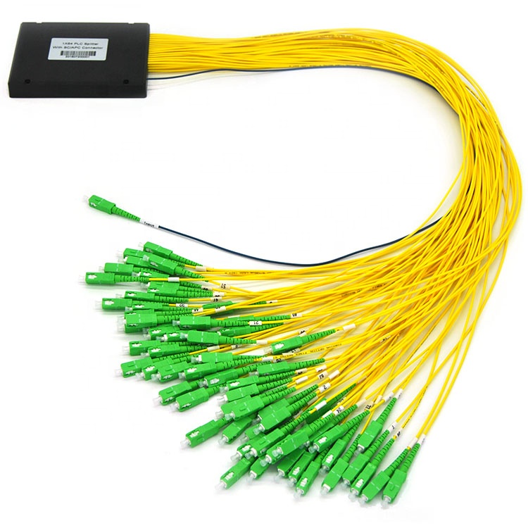 SC-APC ABS box тип оптического волоконного ПЛК сплиттера 1*64 Ftth Волоконно-Оптический Сплиттер Волоконно-оптический соединитель