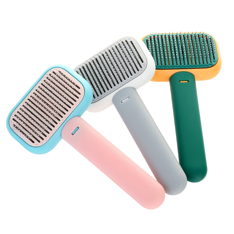Hoopet Pet Products Non-toxic ABS Dog Deshedding Massage Brush Factory 2021 Hot Sale