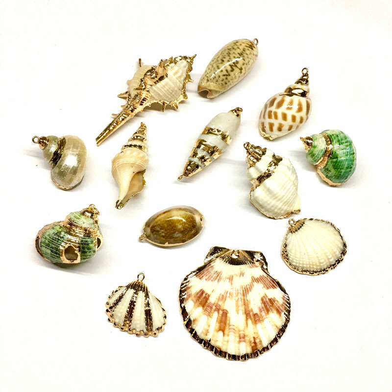 Boho Seashell New arrived real natural Shell Necklace For Women Pendant natural Shell kit