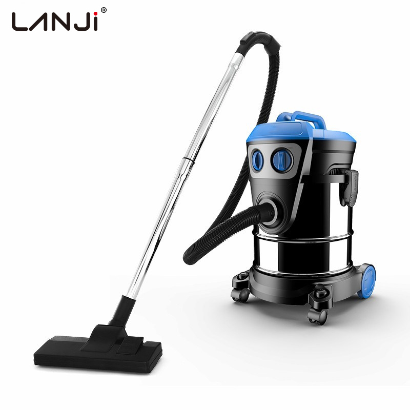 Lanji колбовый пылесос 20L 30L 1200W барабан из нержавеющей стали промышленная ковер для сухой и влажной уборки удар пылесос