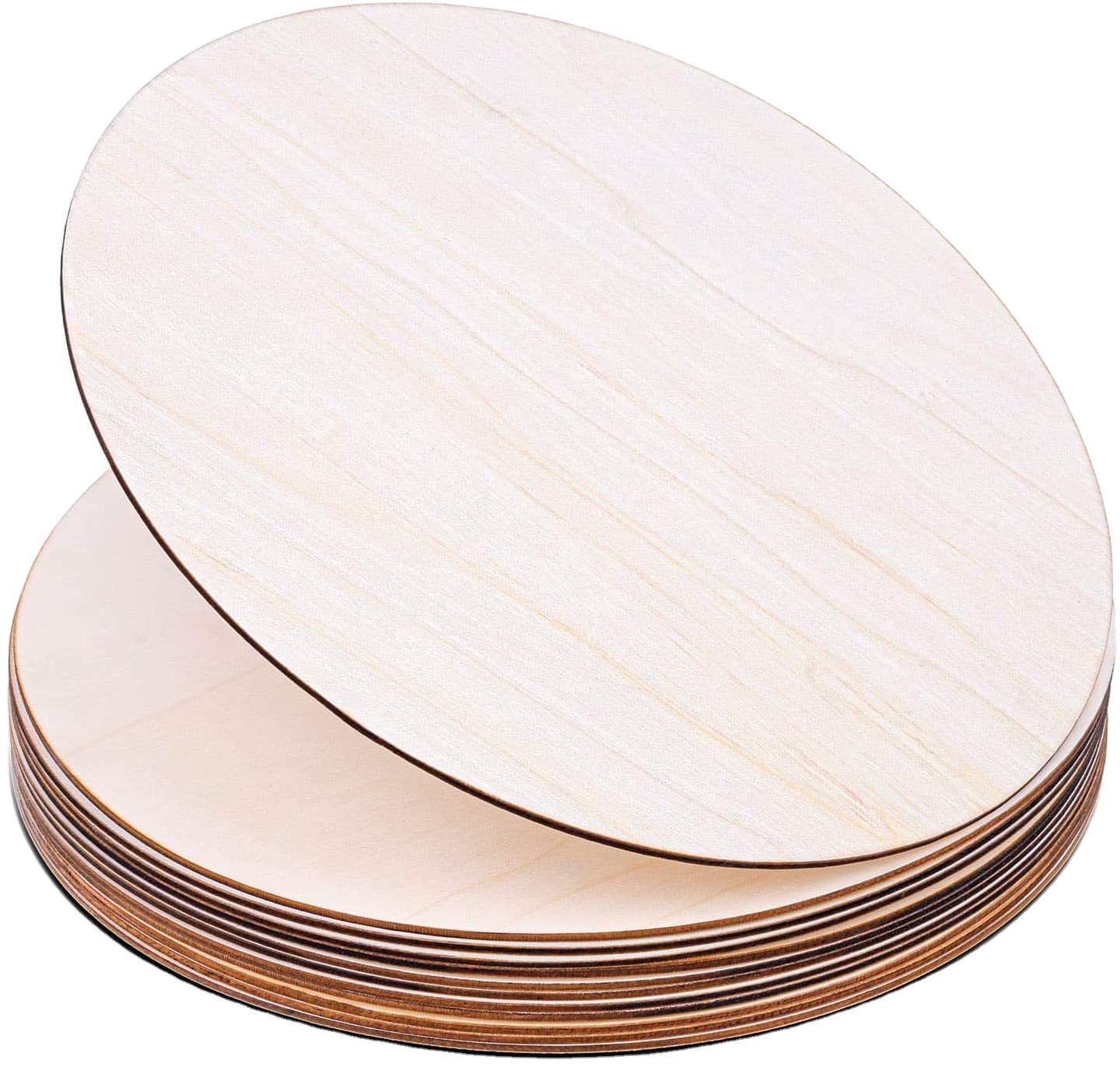 Custom Unfinished Wood Rounds Cutouts for Crafts Door Hanger Design Painting Wood Circles for Crafts