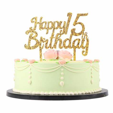 3D paintings Personalised Acrylic Cake Topper Custom Age Name Happy Birthday Party Glitter